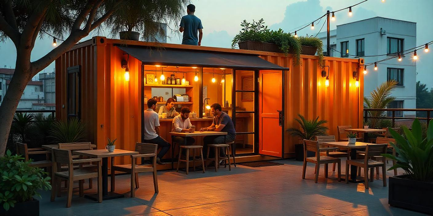 How Hyderabad’s Startup Cafés Are Using Container Cabins for Innovative Dining